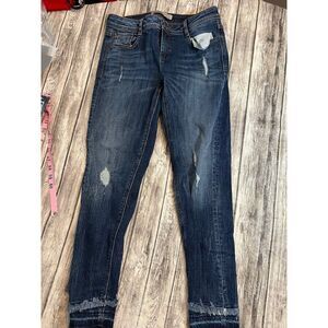 Girls Zara basic blue jeans size 04‎